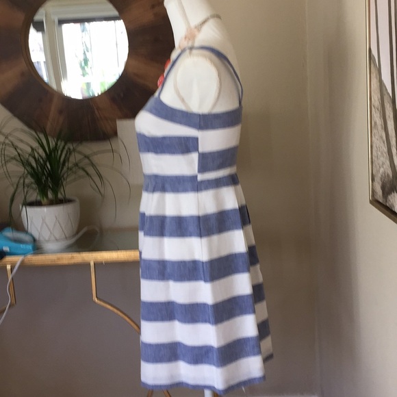 LOFT size 0P blue & white striped sundress! - Picture 3 of 4